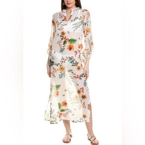 Johnny Was Silk-Blend Maxi
CSW3823BM Ardella Puff Sleeve 
70% Cotton 30% Silk - Picture 3 of 6